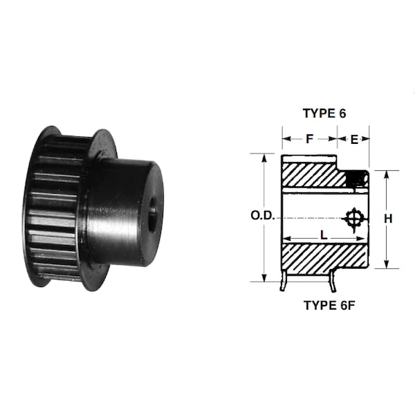 Sts Mpb Tb Pulley, P40-S14M-40